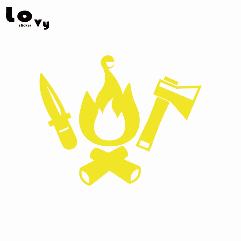 Campfire инструменты для кемпинга виниловая Автомобильная наклейка/наклейка