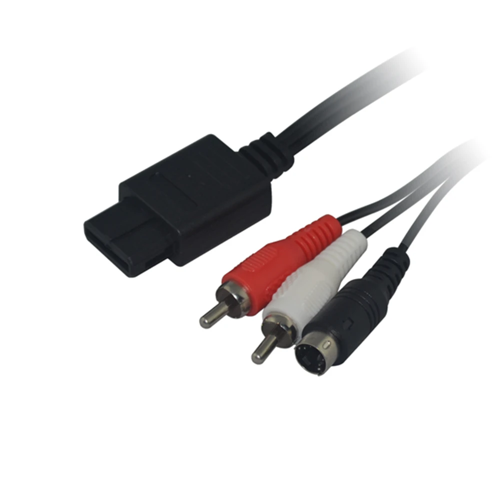 Высококачественный S видео кабель RCA AV шнур для N64 SNES GameCube GC|cord cable|cordcable |