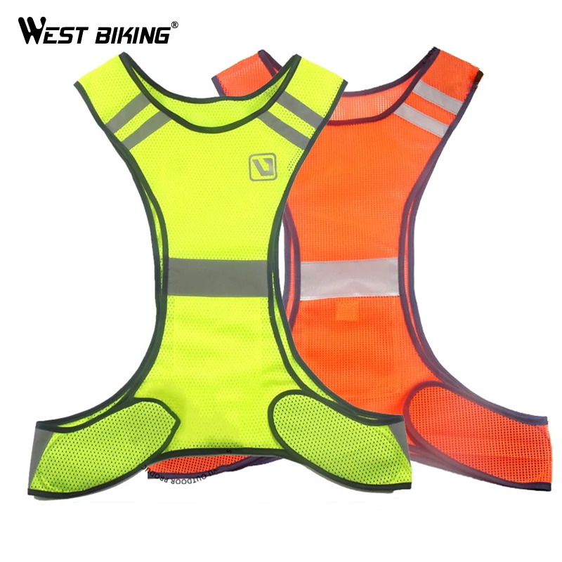 Светоотражающий жилет для езды на велосипеде с флуоресцентным сигналом