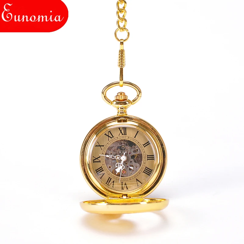 Роскошные карманные часы с подвеской в виде золотого Феникса цепочкой