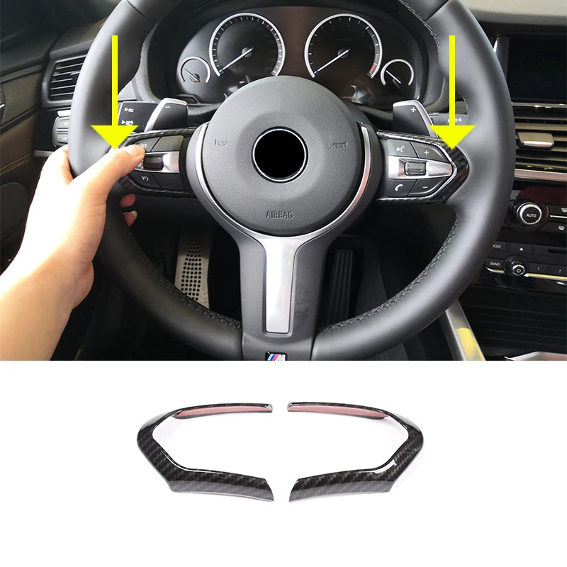 Для BMW F20 F22 F21 F30 F32 F33 F36 F06 F12 F13 X5 F15 X6 F16 M Sport углеродное волокно ABS хромированная