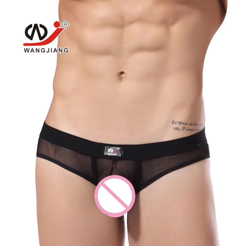 Мужское нижнее белье сетчатые прозрачные трусики мужское сексуальное