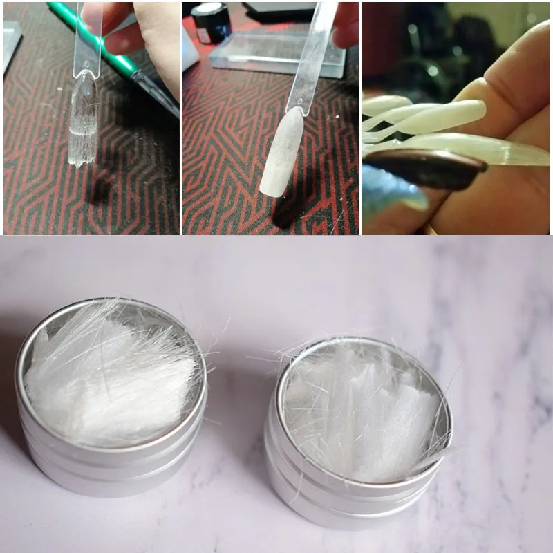 1 коробка fibernail Стекловолоконные инструменты для наращивания ногтей акриловые