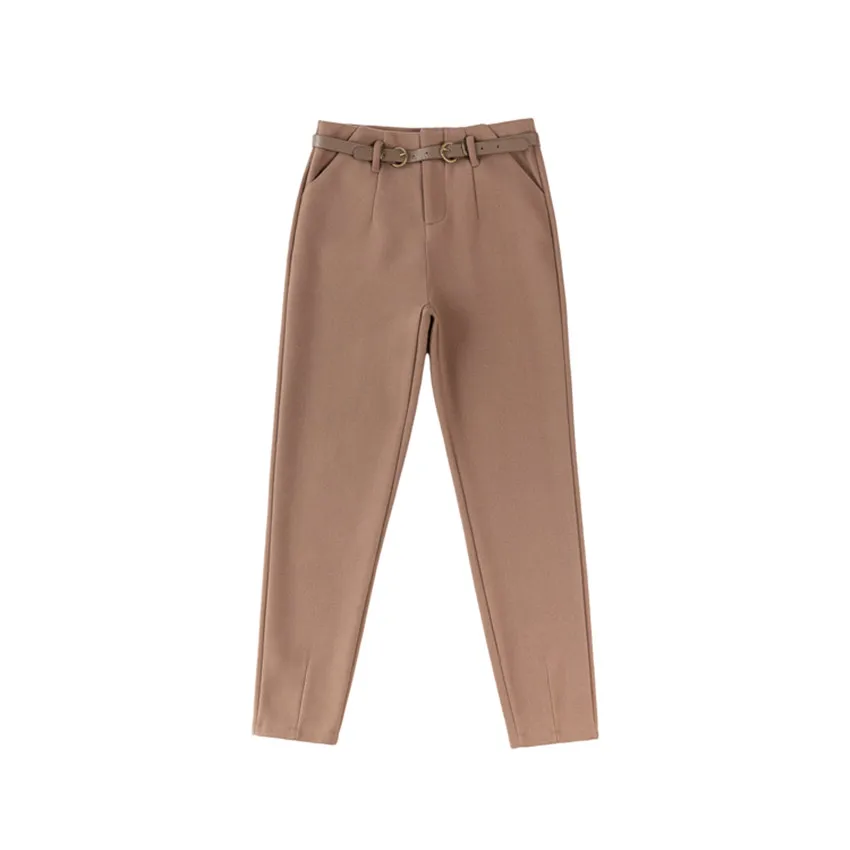 Женские шерстяные шаровары Gowyimmes осенние до щиколотки в стиле Харадзюку теплые