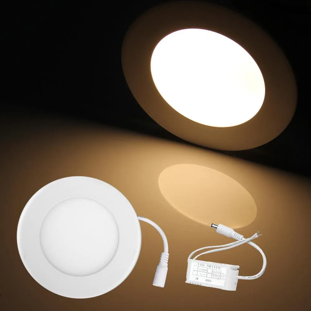 18 W 2835 SMD 90LED потолок с круглым углублением вниз теплый белый лампа панель