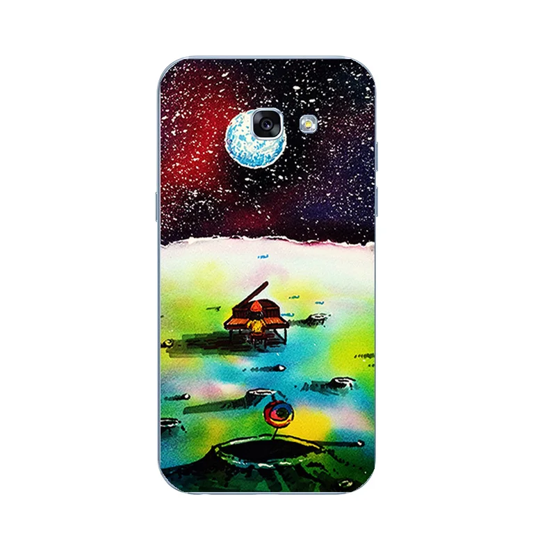 Чехол для телефона из ТПУ для samsung Galaxy A7, A320, A520, A720, прозрачный чехол для A3, A5(), задняя крышка, рисунок радуги, конфет - Цвет: 9170 12