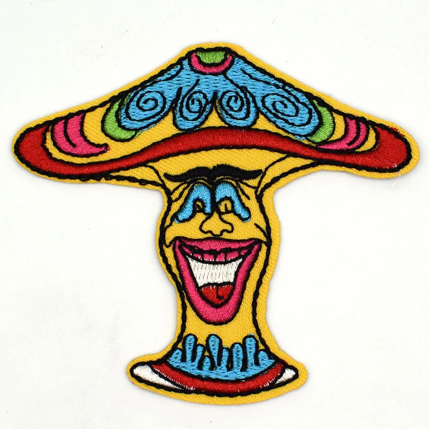 1 шт. нашивки с радужным грибом вышитыми нашивками и аппликацией наклейки для