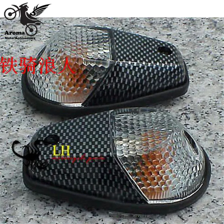 

12V LED Motorcycle Turn Signal Indicators Light lamp yellow lighting Carbon Fiber Signal Blinker motorbike Accessories unviersal