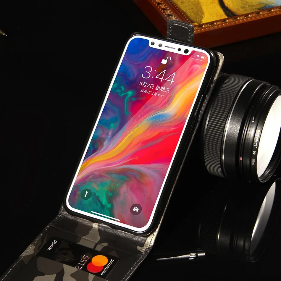 Для HOMTOM HT10 Чехол камуфляж Вертикальный флип чехол из искусственной кожи для HT3 HT5