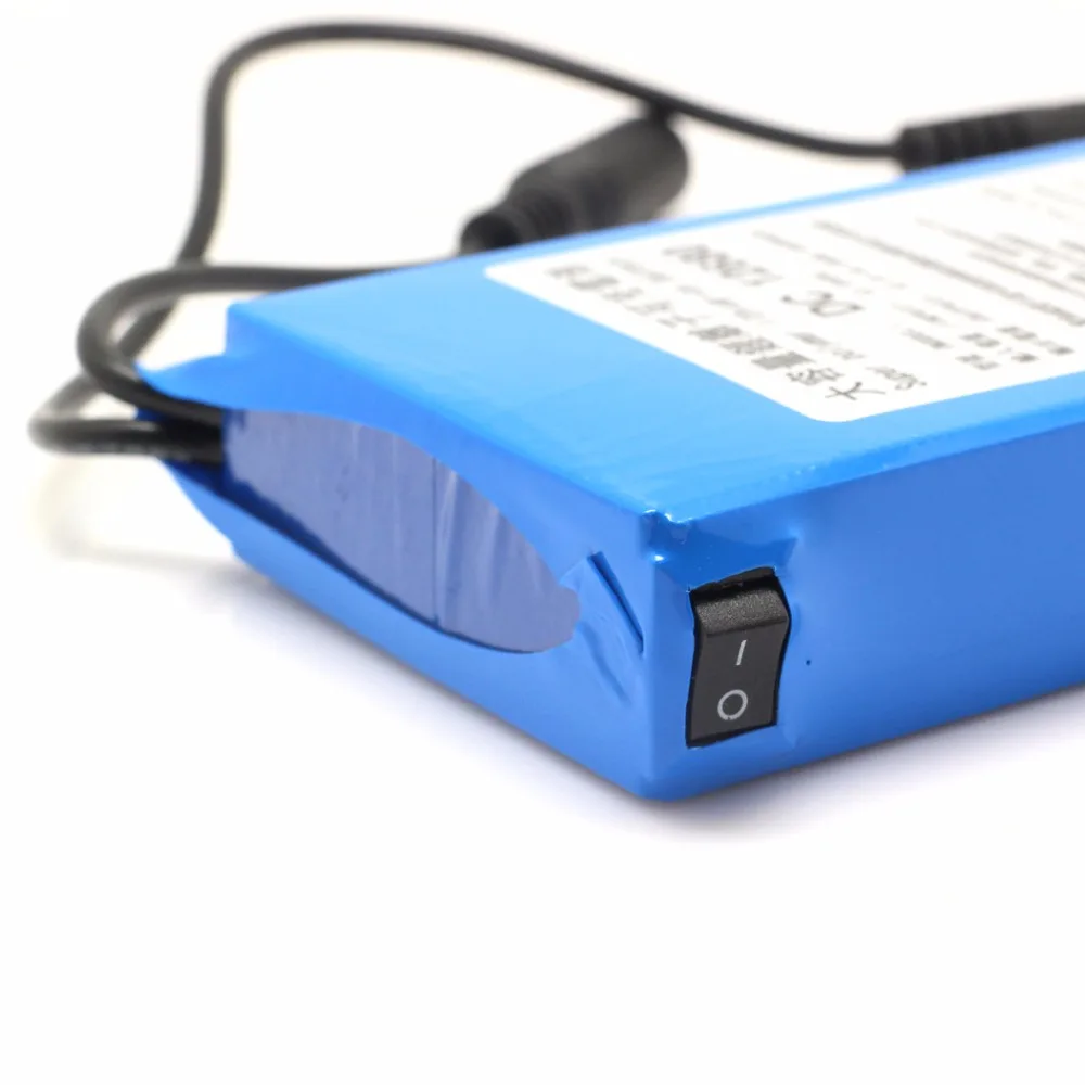 Портативная Высококачественная супер перезаряжаемая литий ионная батарея DC 12V