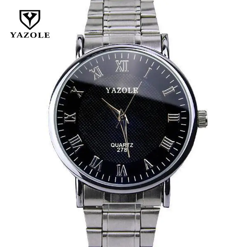 Классическая полный seel Цвет: белый черный Голубой циферблат луч Кварц Бизнес