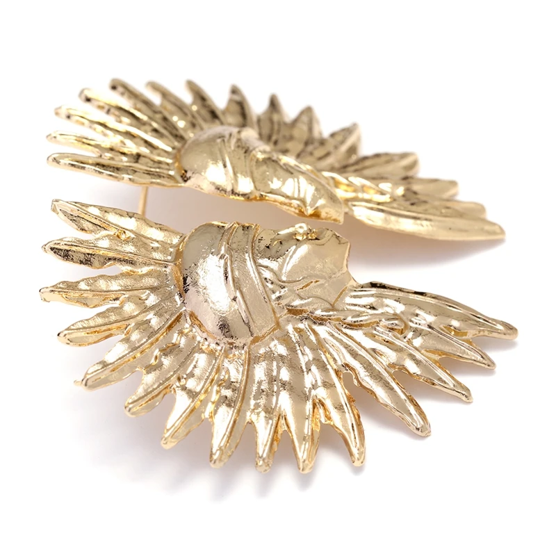 Женские винтажные серьги Junlead металлические золотого и серебряного цвета в