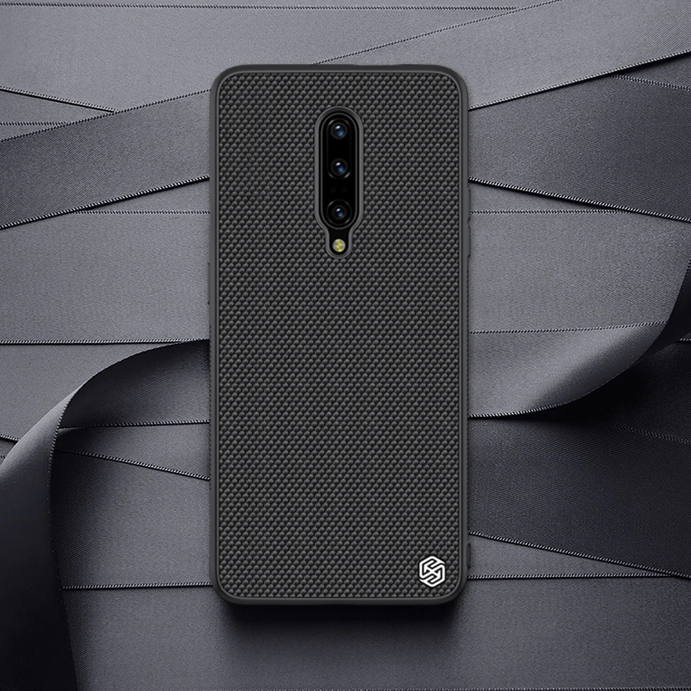 Чехол NILLKIN для OnePlus 7 Pro, текстурированная нейлоновая волоконная жесткая ПК панель+ ТПУ Рамка, задняя крышка, чехол для OnePlus 7