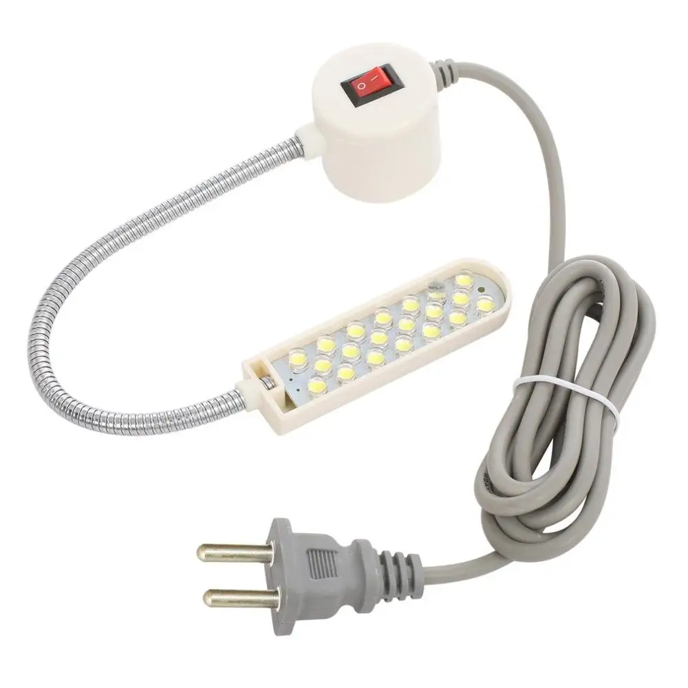 EU plug Швейная машина светодиодный светильник 20 светодиодный s рабочий свет энергосберегающие лампы с магнитами светильник для швейной машины - Цвет: EU plug