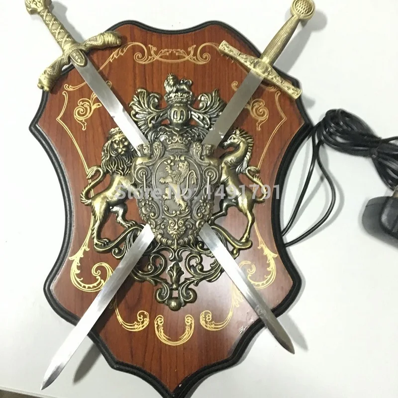 Деревянная настенная доска реквизит наденьте меч чтобы открыть замок сделай сам
