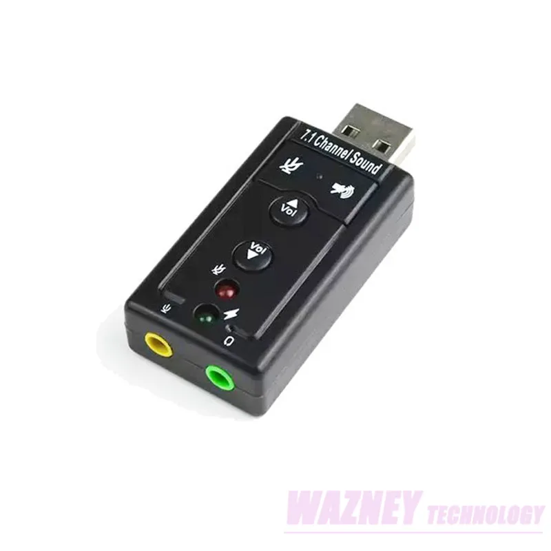 Для Win XP 7 8 Android Linux Внешний USB 2,0-3D Аудио USB адаптер для звуковой карты 7,1 канальный микрофон для гарнитуры 3,5 мм разъем