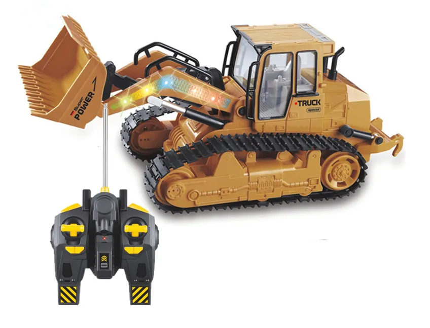 1 set 6CH RC грузовик электронные игрушки Бульдозер гусеница трактор строительство дистанционное управление моделирование автомобиля игры хобби - Цвет: 1 set