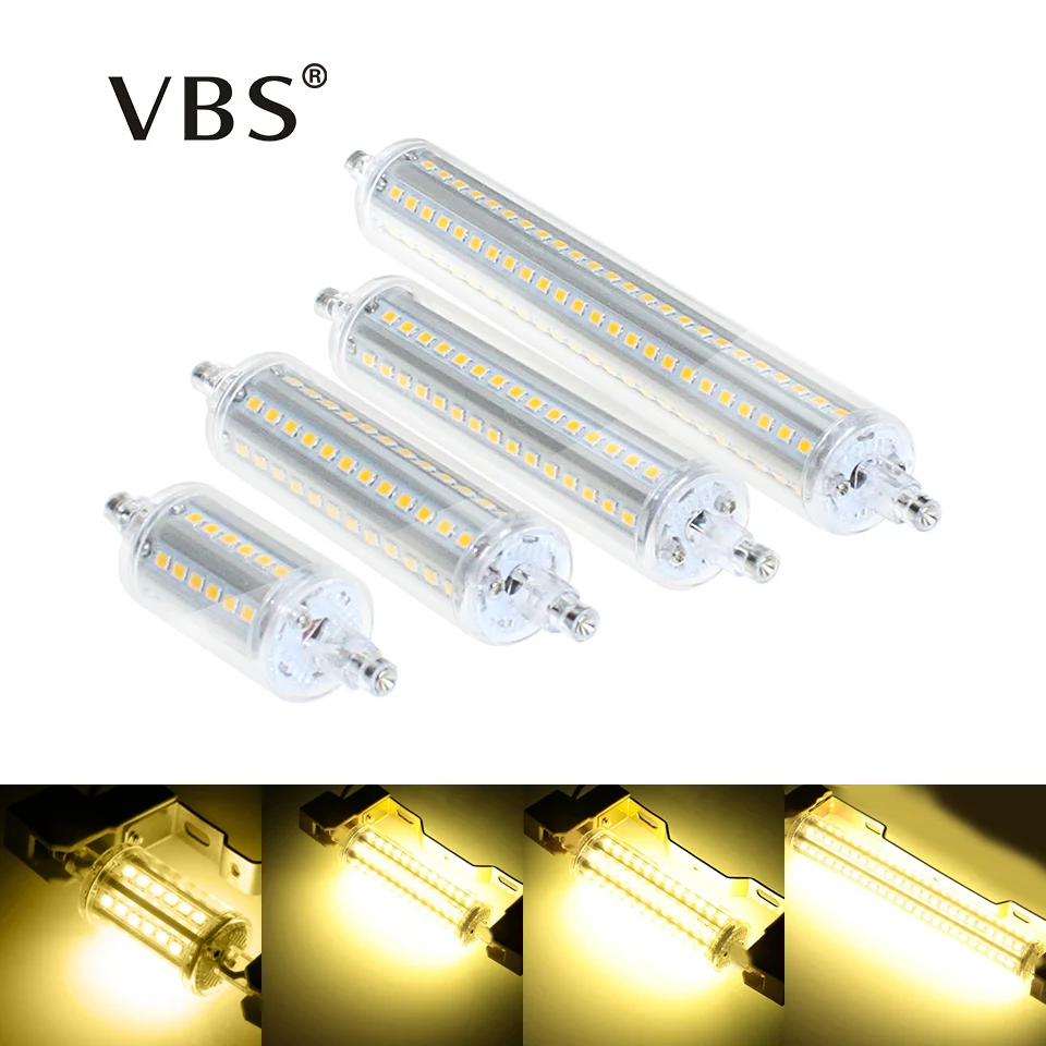 R7S светодиодные лампы 5 Вт 8 10 13 SMD 2835 Светодиодные Лампы Кукурузы 78 118 135 189 мм