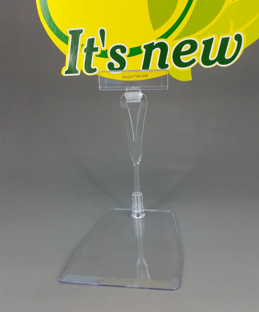 

POP Plastic Clear Clip Sign Card Price Tag Holder Display Stand Detachable In Retail Supermarket Store 10sets High Quality