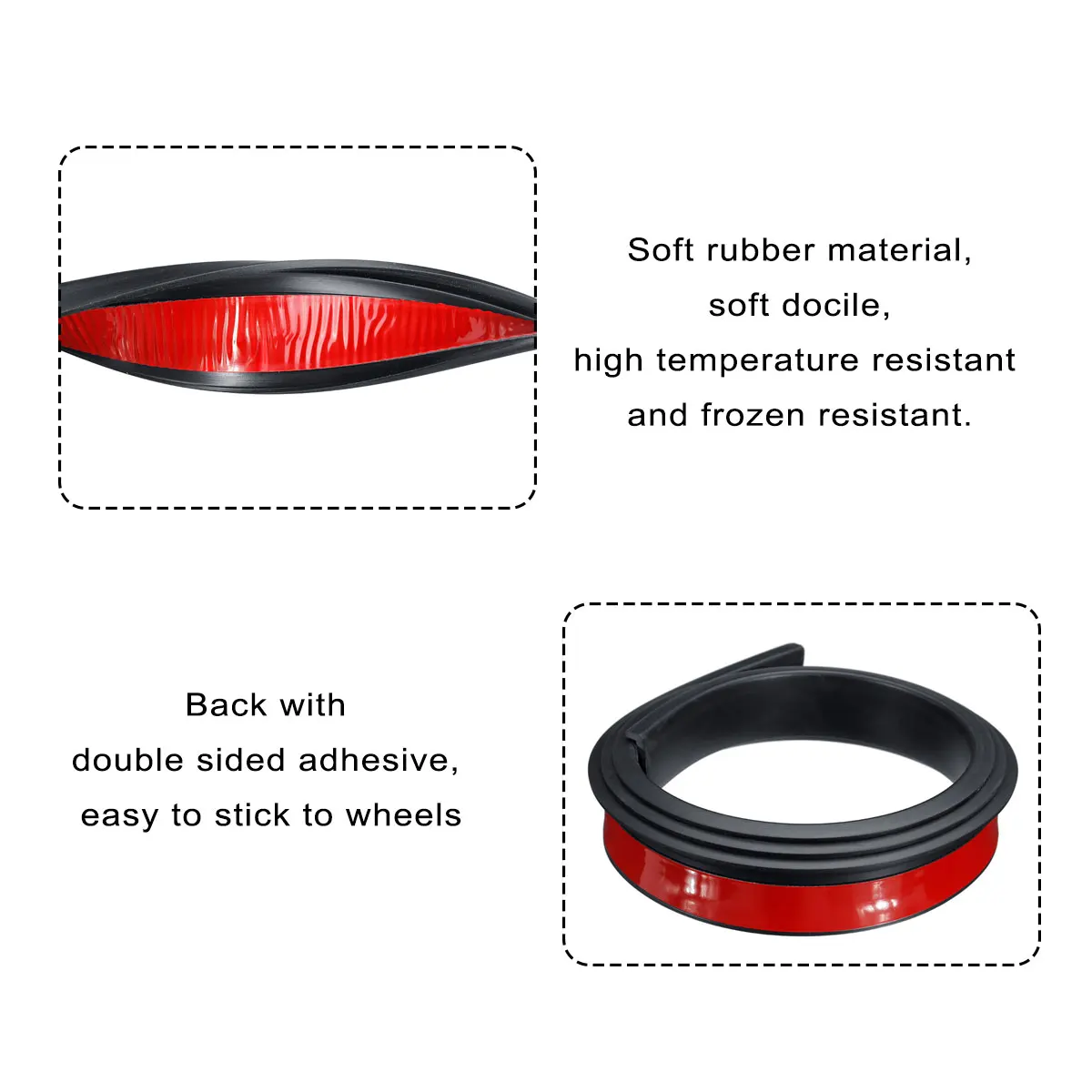 2 шт. универсальные резиновые накладки на колеса для защиты от