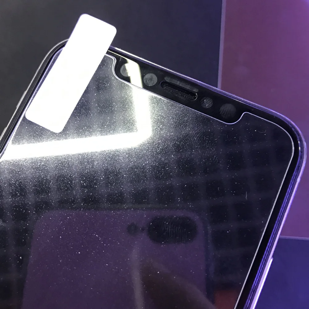 9H защитная пленка, Алмазный блеск, закаленное стекло для iPhone 11 Pro X XR XS Max, защита экрана, блестящее стекло, защитная пленка