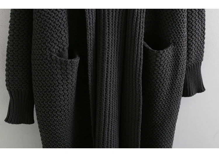 Европейский утепленный свитер ASYMSAY вязаное пальто свободная женская одежда