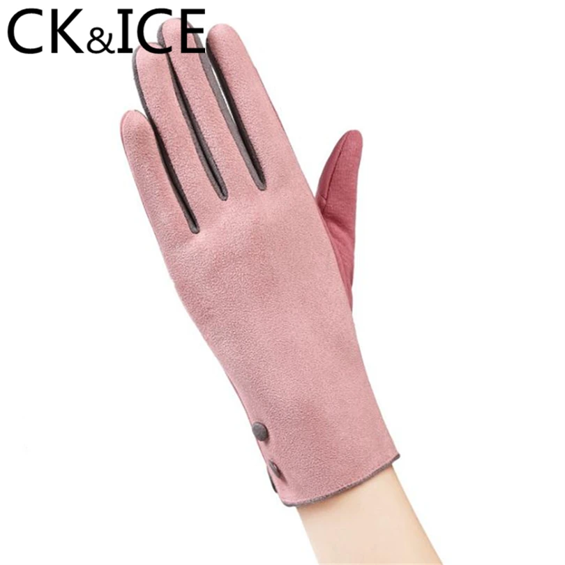 CK &amp ICE классические женские Теплые наручные перчатки с сенсорным экраном зимние