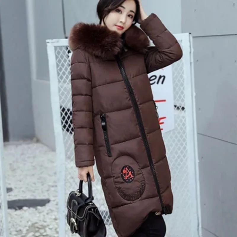 Женская парка 2018 женская зимняя теплая куртка с подкладкой из хлопка утолщенная