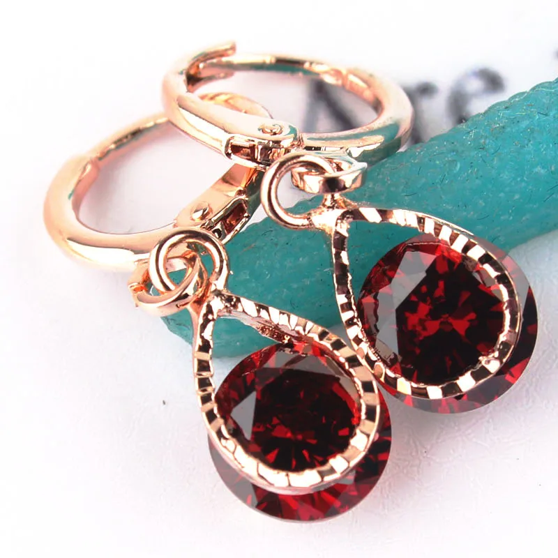 Новые модные женские туфли/Для девочек розовое золото Цвет Красный Гранат Камень