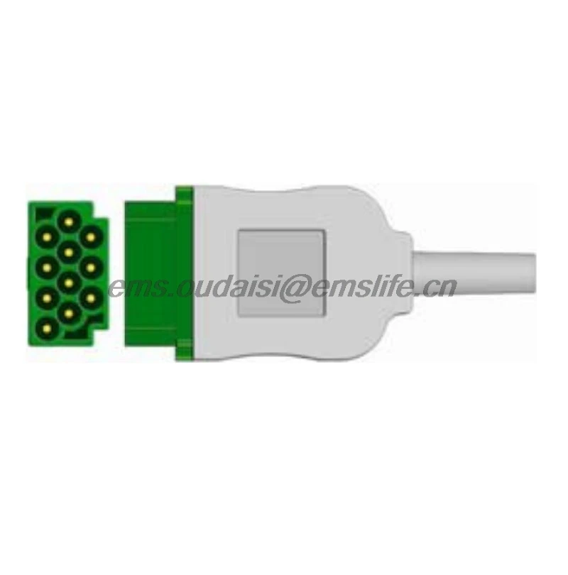GE Marquette ECG 11pin квадратный соединитель для ЭКГ кабель запасные части пациента