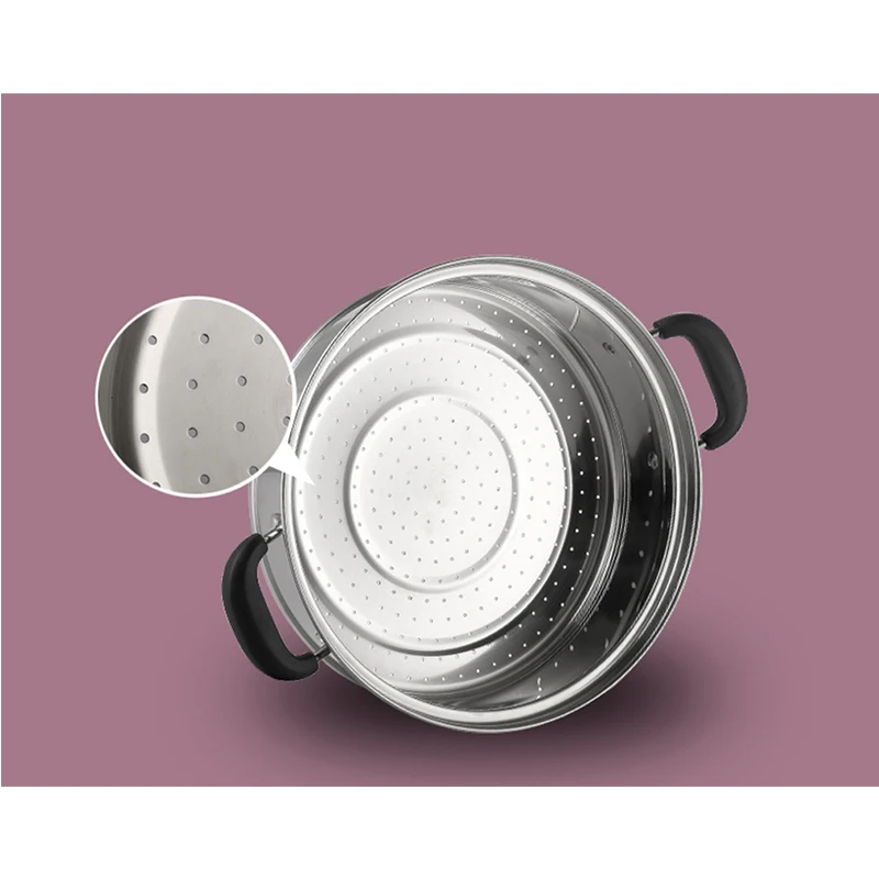 Skillet stainless steel steamer pot with steamed high 016 | Дом и сад