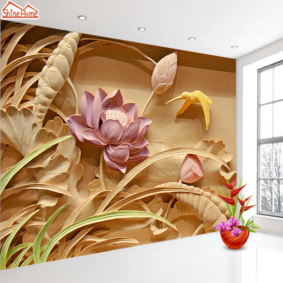 Настенные обои 3d Природа фото для гостиной домашний декор самоклеющиеся цветок