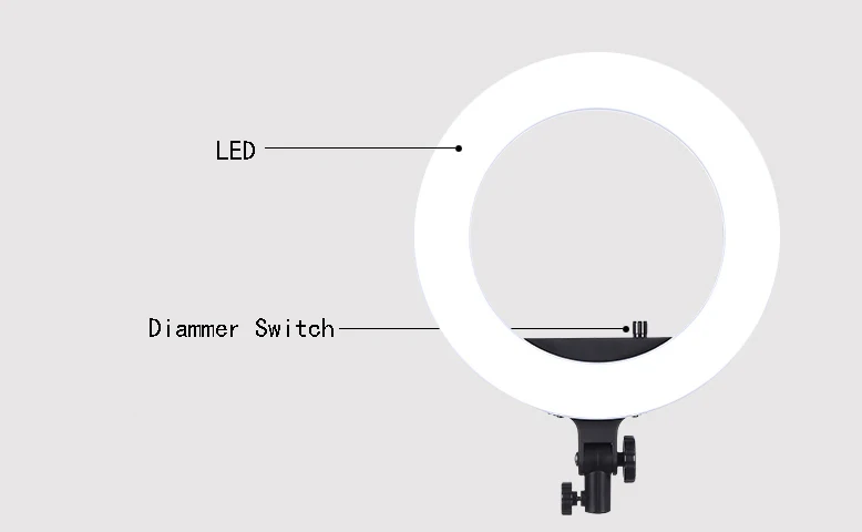 Глубокое 16 &quotкольцо с фотографией LED 5500K 240LED 36W фотографическое освещение камера