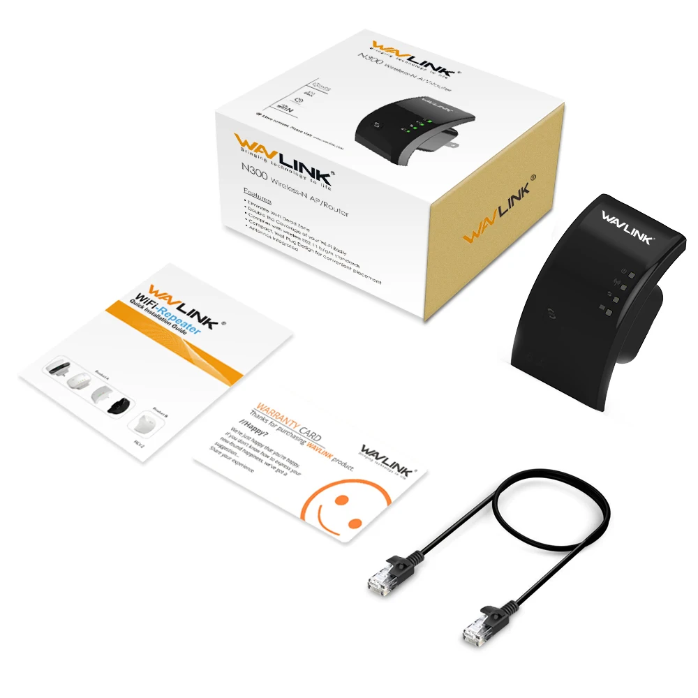Wavlink портативный 2,4G 300 Мбит/с беспроводной Wi-Fi ретранслятор расширитель 802.11n/b/g Wifi Усилитель сигнала Усилитель Wifi диапазон белый/черный