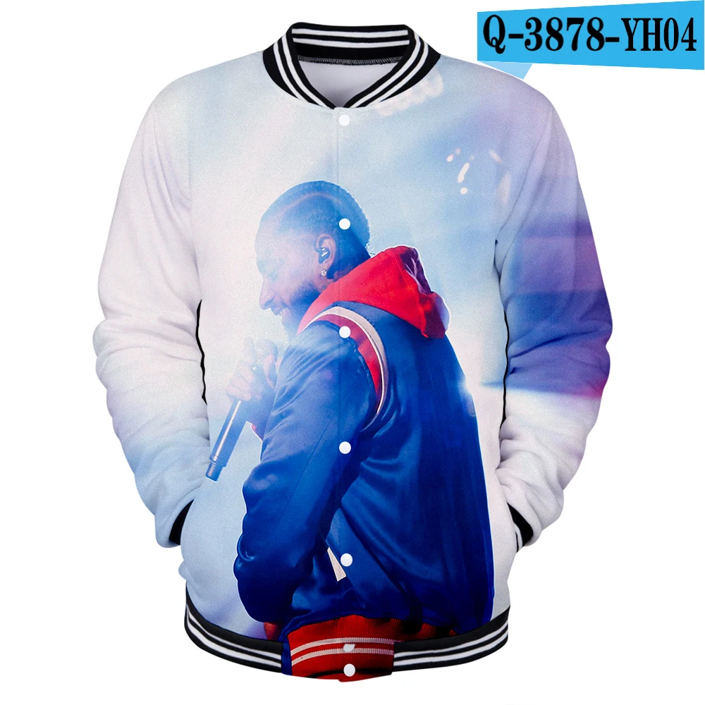 nipsey hussle 3D бейсбольная форма новые мужские/женские весенние повседневные бейсбольные куртки Harajuku Одежда Плюс Размер Уличная - Цвет: B