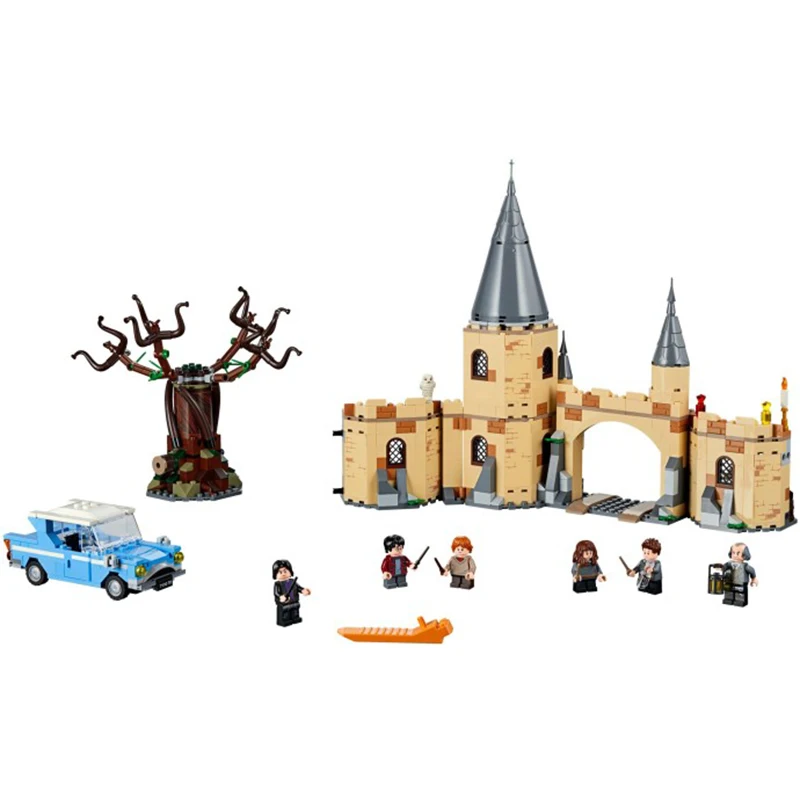 Новые 843 шт Совместимые Кирпичи Harri Хогвартс Whomping Willow строительные блоки игрушки для детей подарки рождественские подарки - Цвет: no box