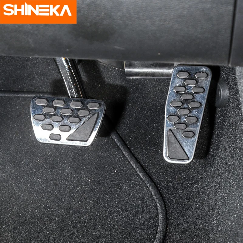 SHINEKA 2 шт. педали для Jeep Wrangler JL 2018 + Автомобильный акселератор педаль тормоза