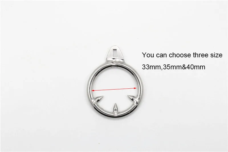 Кольцо для мужского пениса 3 размера с тройной ножкой антиэрекция из нержавеющей