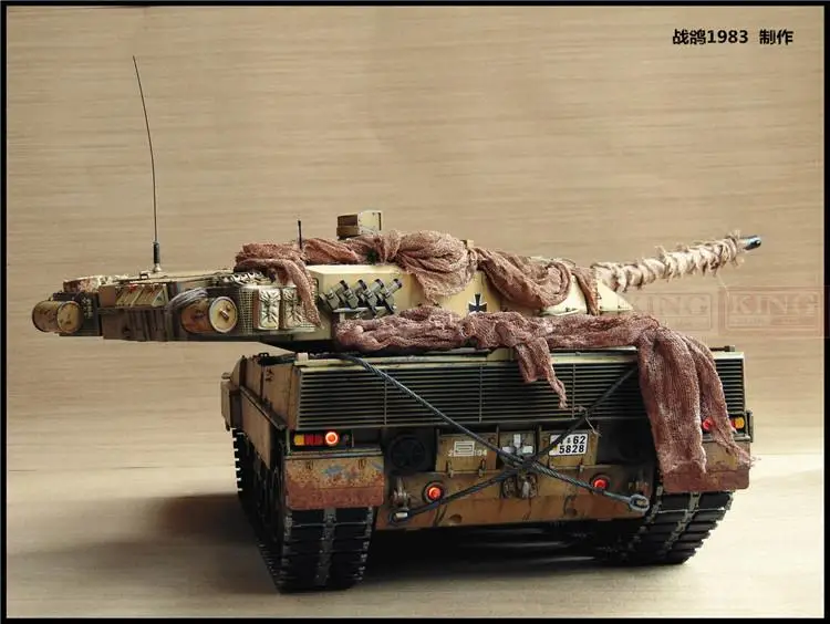KNL HOBBY Heng Long, 1: 16RC Leopard 2 модель танка пульт дистанционного управления два литейного тяжелого покрытия краски, чтобы сделать старый