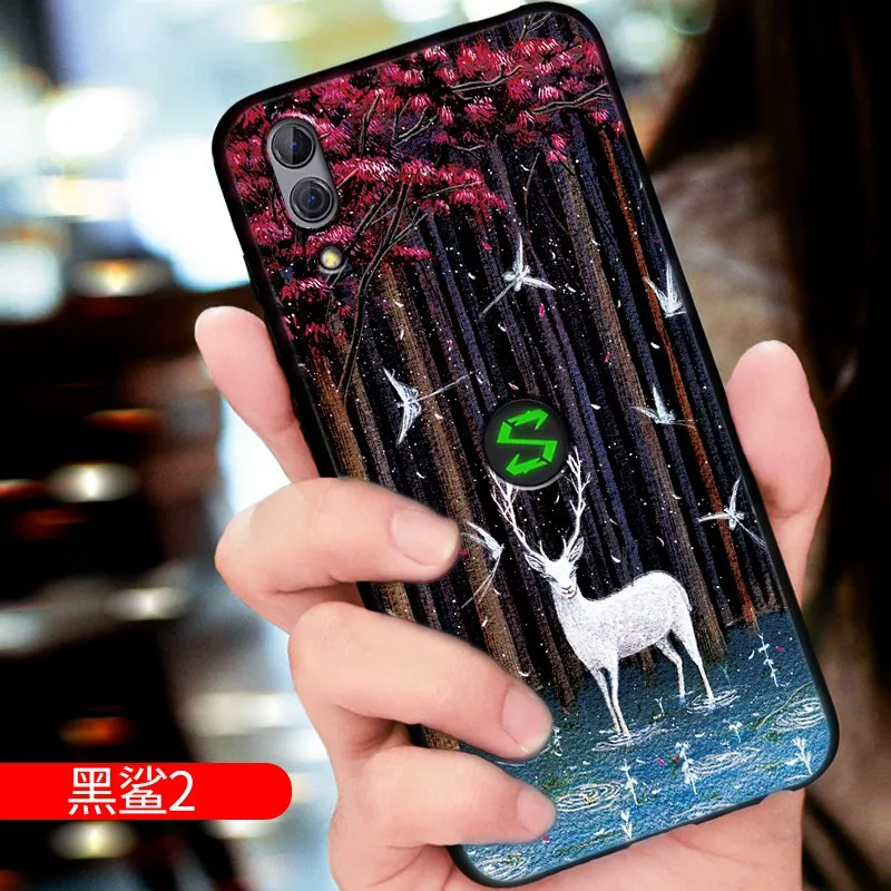 Китайский Sayings Yu Yue Longmen Carps Jumping Dragon Gate Arts чехол для телефона Xiaomi Black Shark 2 Games |