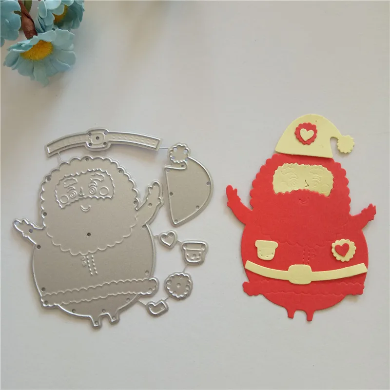 Merry Christmas Metal steel Cutting Dies DIY Scrapbook Album Paper Card Crafts Stencil Scrapbooking Stamps Santa Claus gifts | Дом и сад