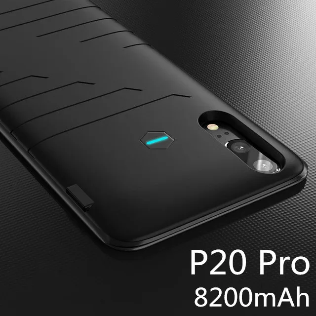 Black P20 Pro Внешнее зарядное устройство чехол s для huawei P20 Pro резервный внешний аккумулятор чехол 6000 мАч портативный внешний аккумулятор зарядка аккумулятора задняя крышка - Цвет: Black P20 Pro