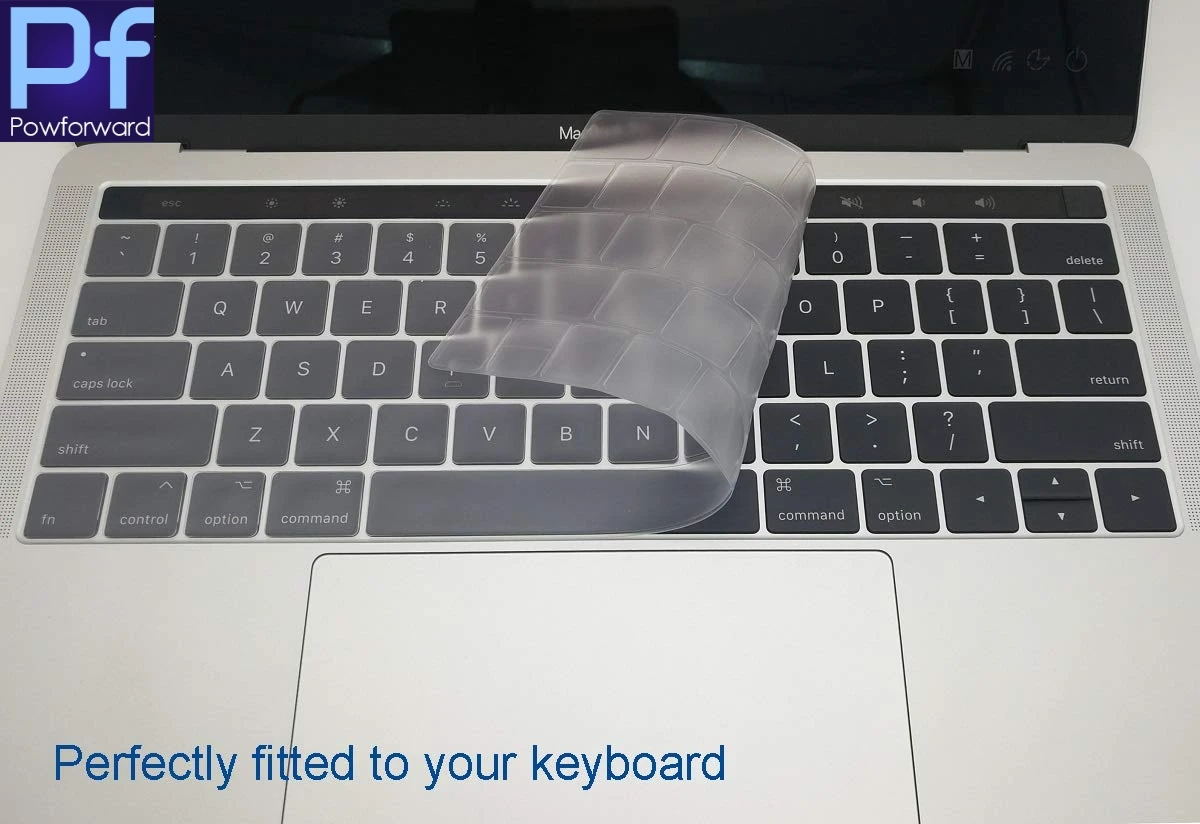 Силиконовый защитный чехол для клавиатуры MacBook Pro с сенсорной панелью 13 дюймов и 15
