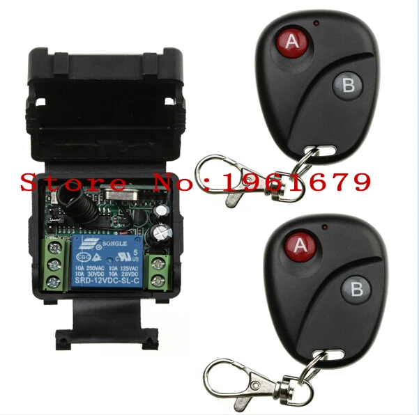 Беспроводной пульт дистанционного управления, 12 в пост. Тока, 1 канал, умные бытовые приборы, 1 приемник, 2 передатчика