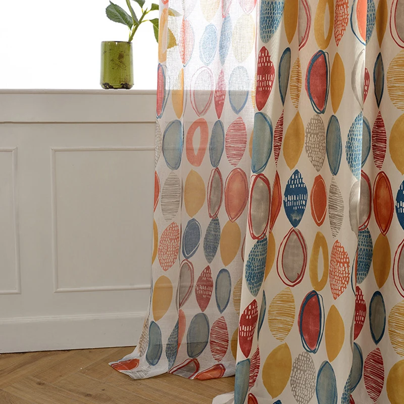2020 горячая Распродажа занавески с принтом современный стиль для гостиной