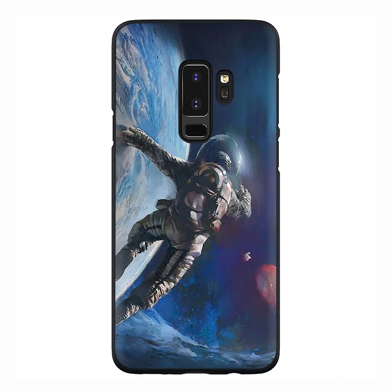 Trippy Art эстетический Космос астронавт мягкий чехол для телефона samsung Galaxy M10 20 30 S6 7 Edge S8 9 10 Plus S10E Note 8 9 - Цвет: B4