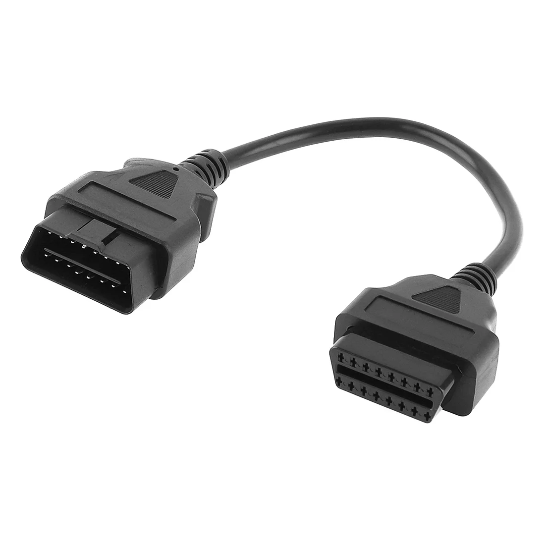 OBD II OBD2 16Pin Штекерный к женскому Удлинительный кабель Соединительный разъем с 19 см