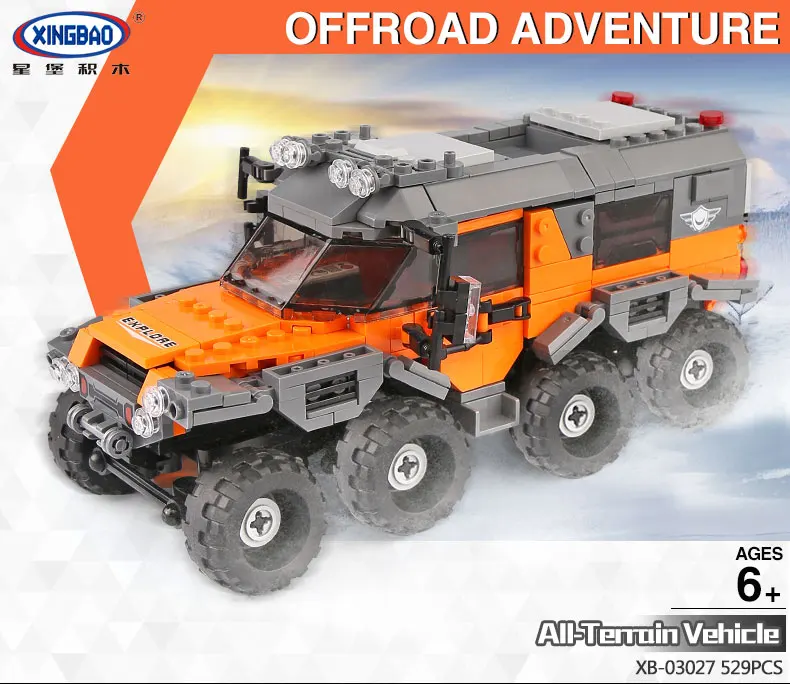 Xingbao 03027 Technic серия внедорожник набор строительных блоков Кирпичи техническая игрушка обучающий подарок для мальчиков
