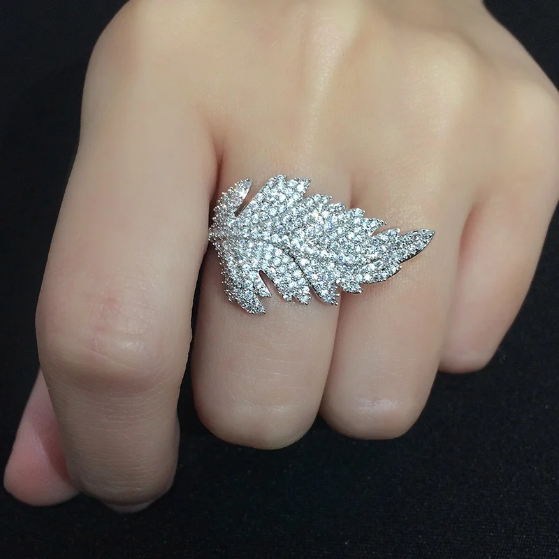 OCESRIO большие кольца для женщин ювелирные изделия камень Iced out кольцо CZ кубический