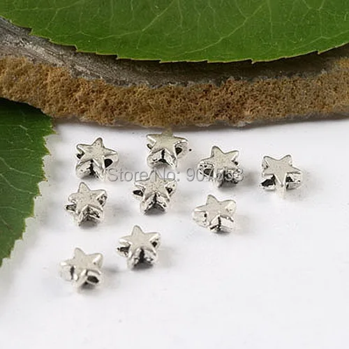 

200pcs Tibetan silver small star spacer beads h1662